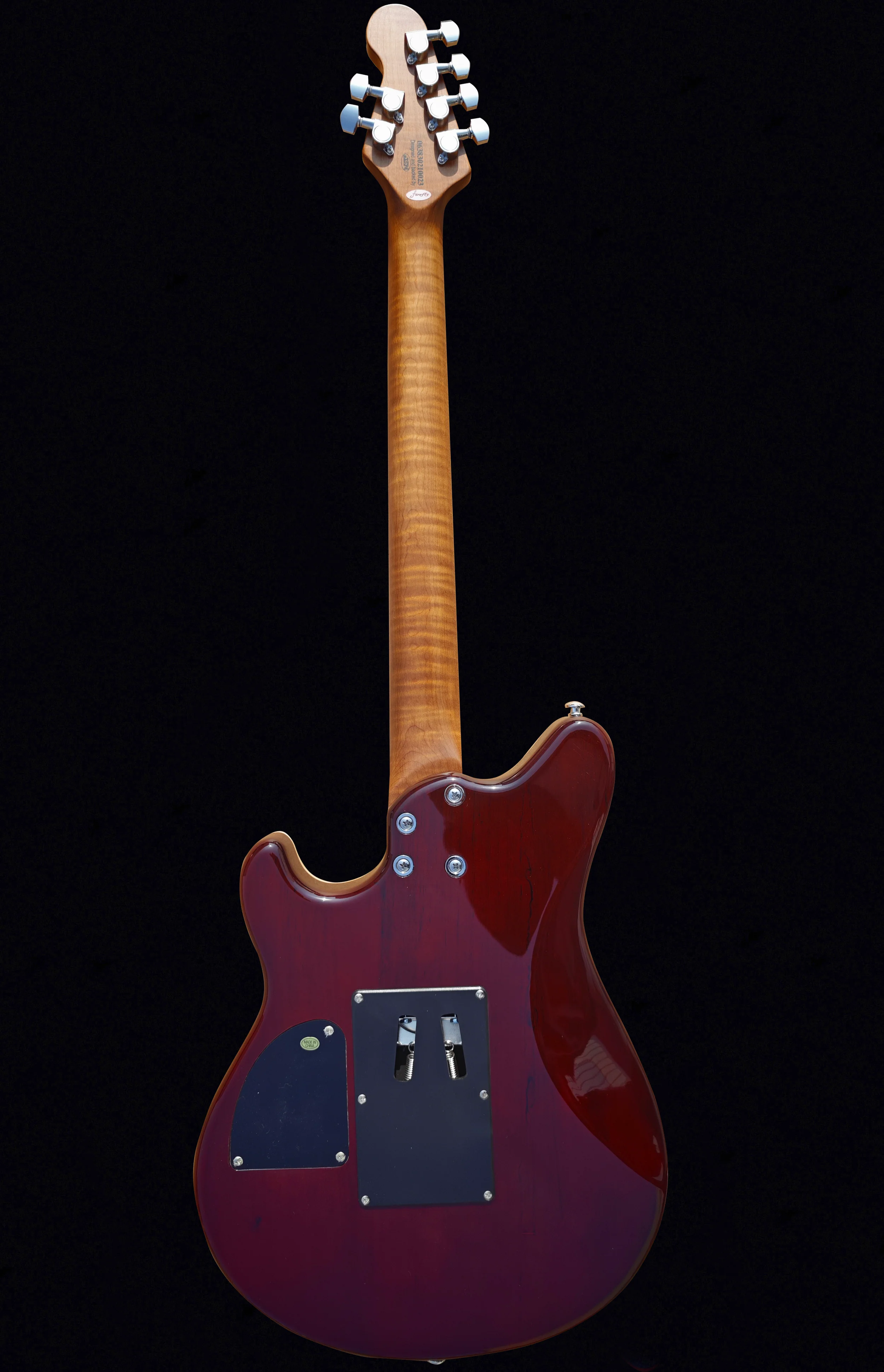 Firefly FFMN Electric Guitar With Flamed Maple Top (Green Burst Color) - Image 4