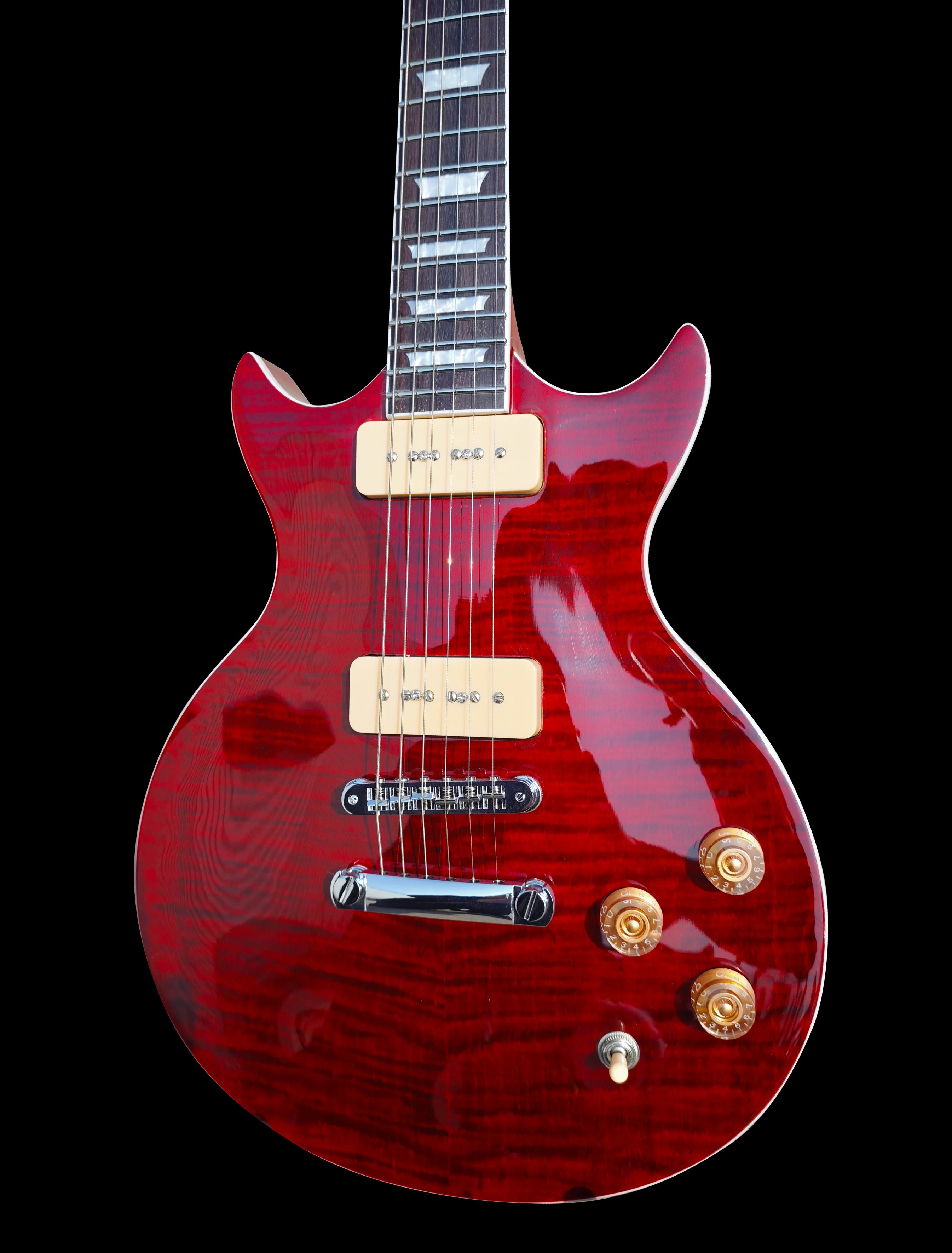 Firefly FFTC P90 Transparent Red Color Solid Body Electric Guitar - Image 4