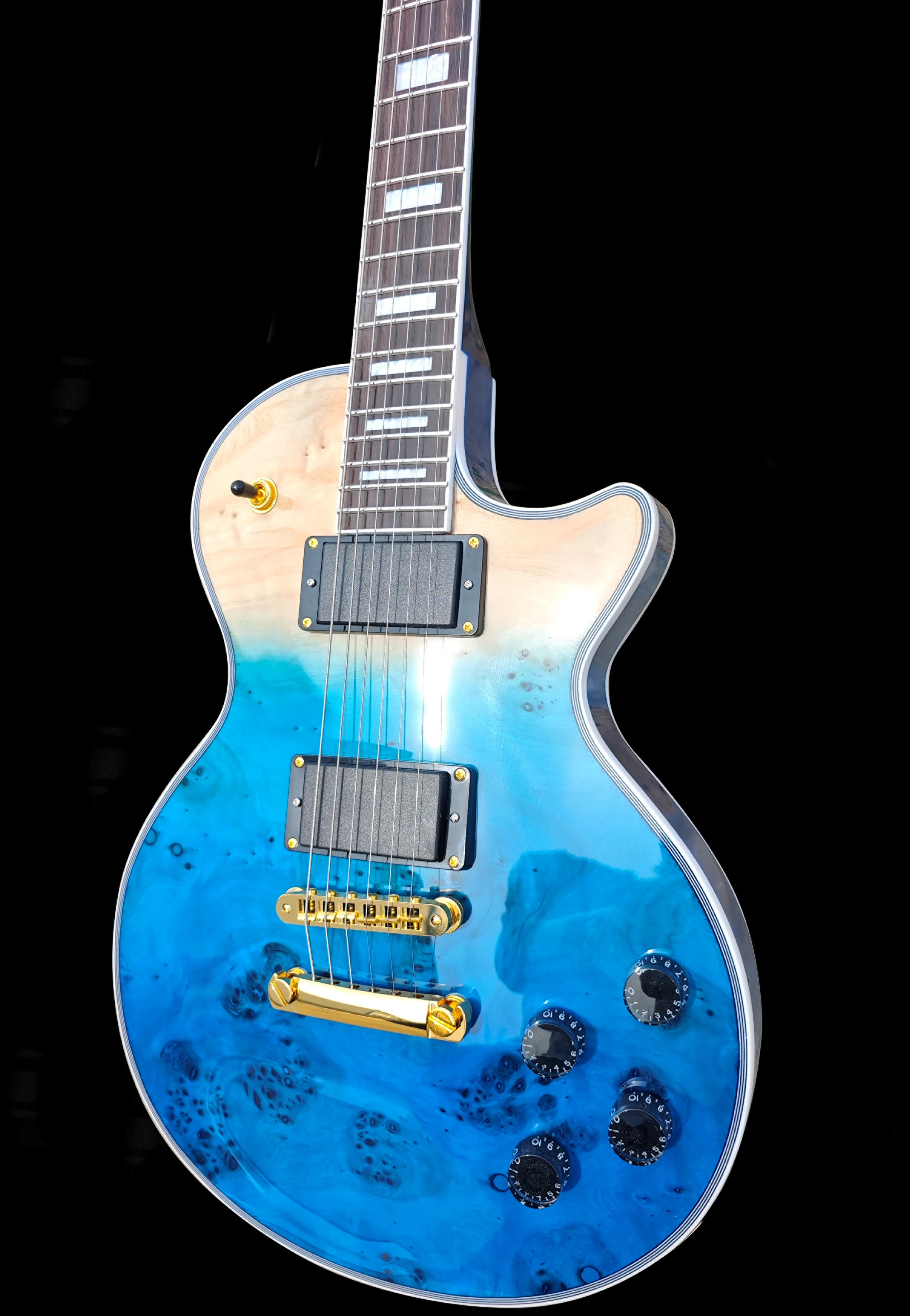 NEW Firefly FFSPS ELECTRIC GUITARS (Blue Burl Color ) - Image 3