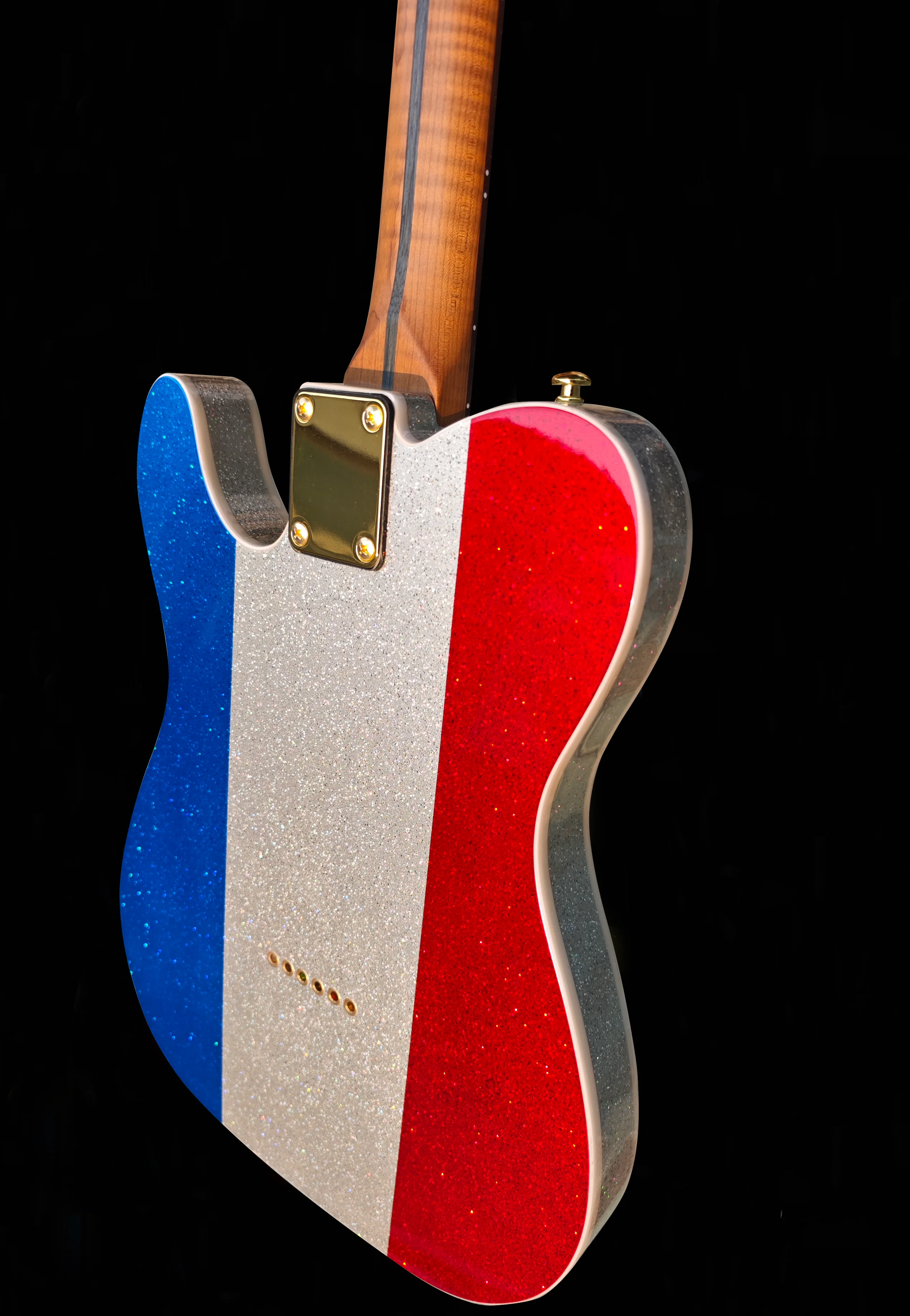New Firefly FFTL Classic Model Electric Guitar (Red/Silver/Blue Stripes Color) - Image 5