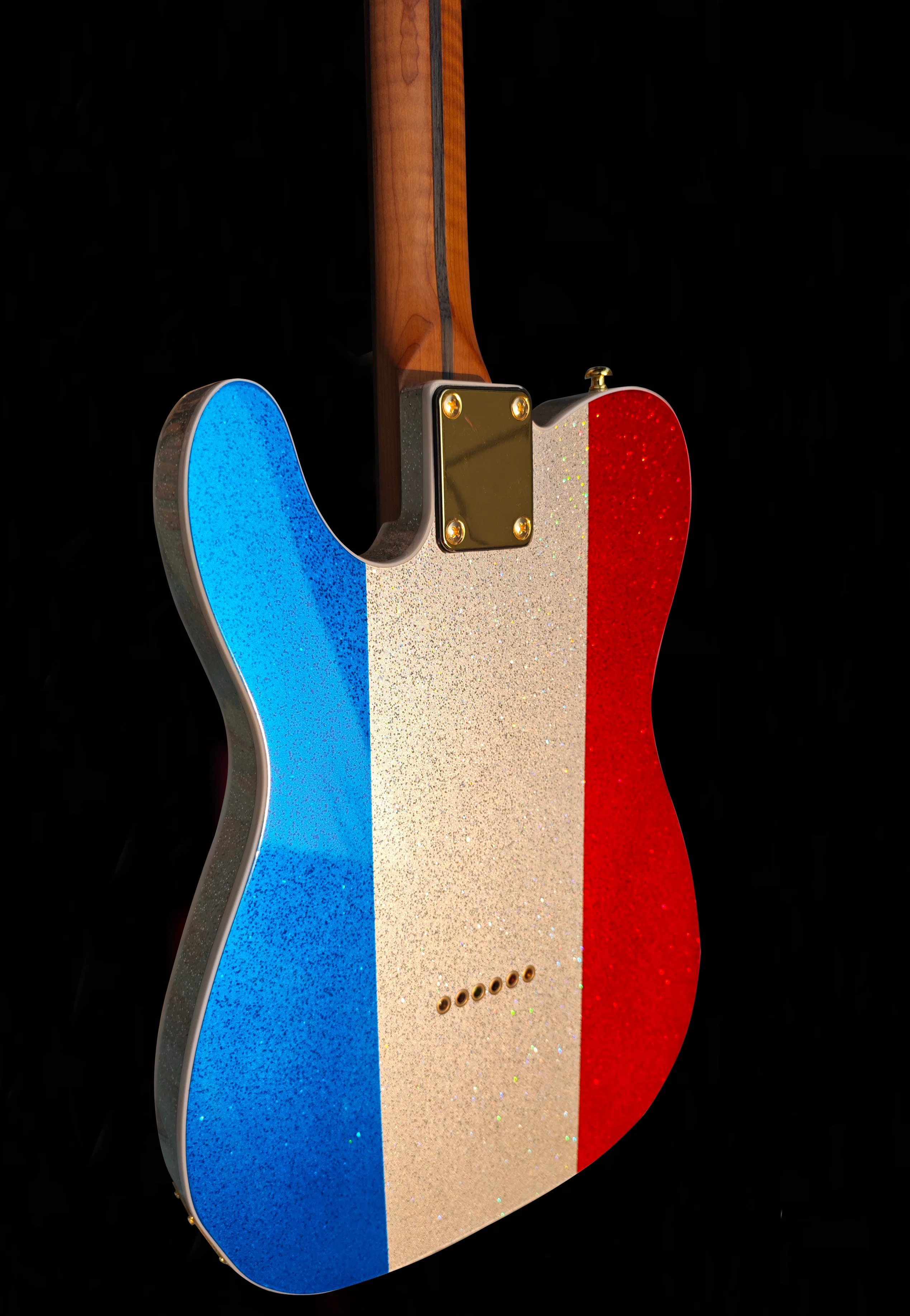 New Firefly FFTL Classic Model Electric Guitar (Red/Silver/Blue Stripes Color) - Image 6