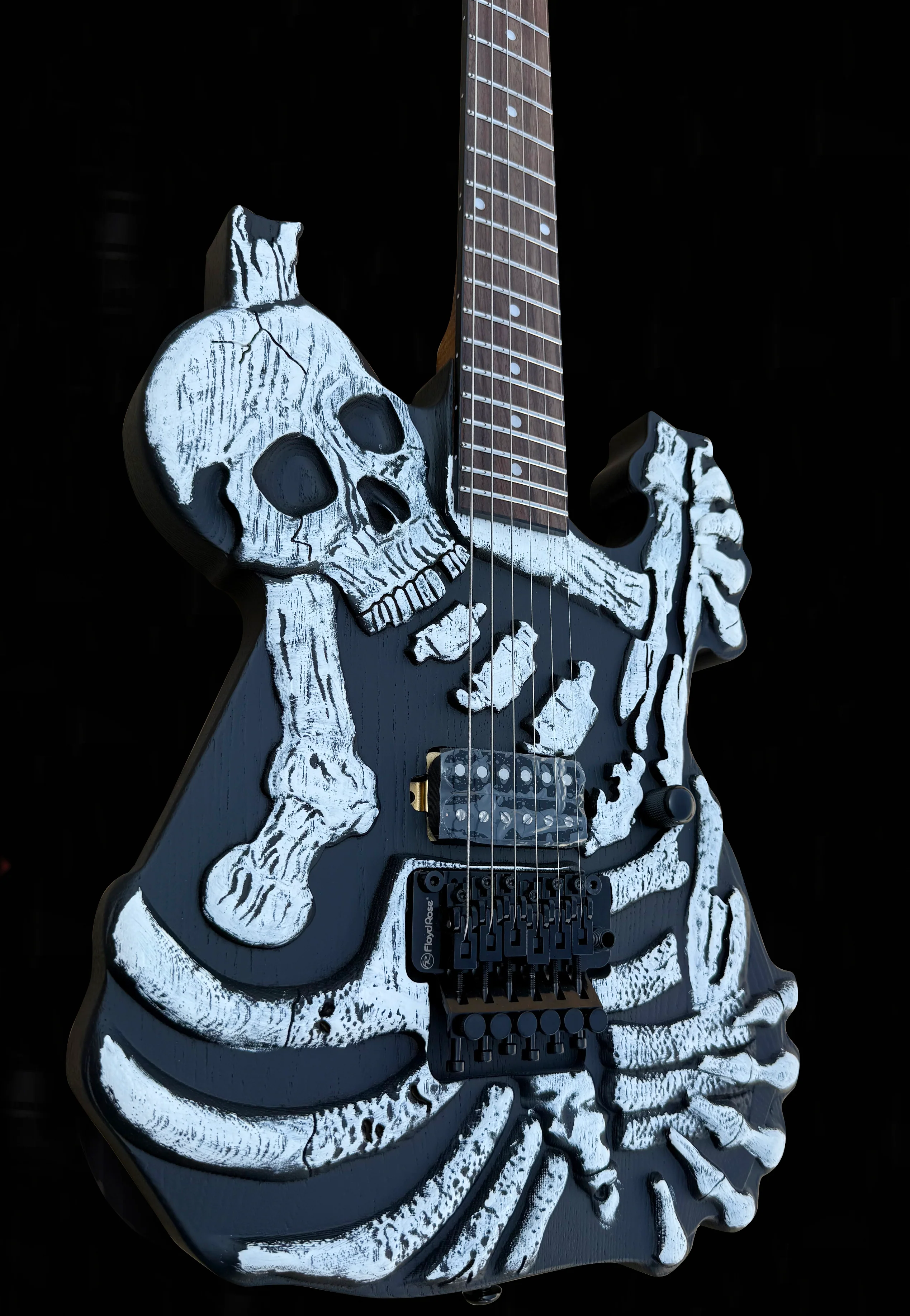 New Firefly Bone Shredder Classic Model Electric Guitar (Matte Black Color) - Image 3